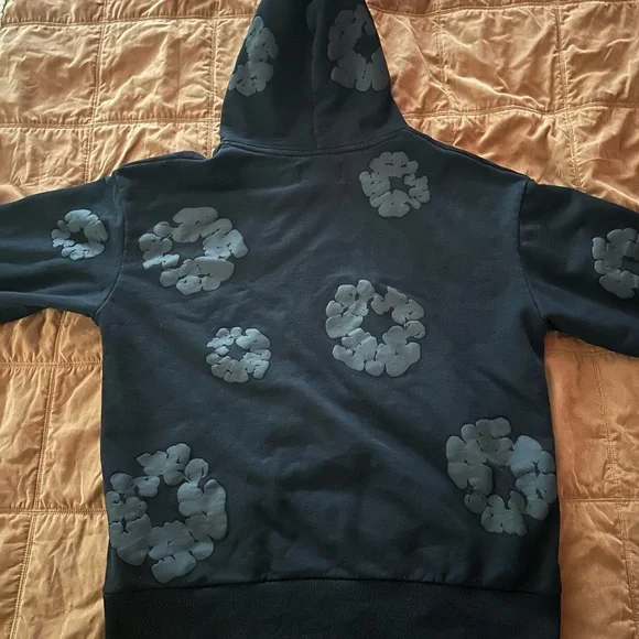Denim Tears Black Monochrome Hoodie (M)